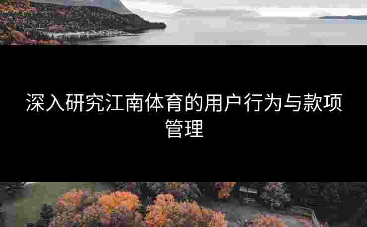 深入研究江南体育的用户行为与款项管理